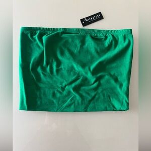 Women's Strapless Tube Tops Basic Bandeau Crop